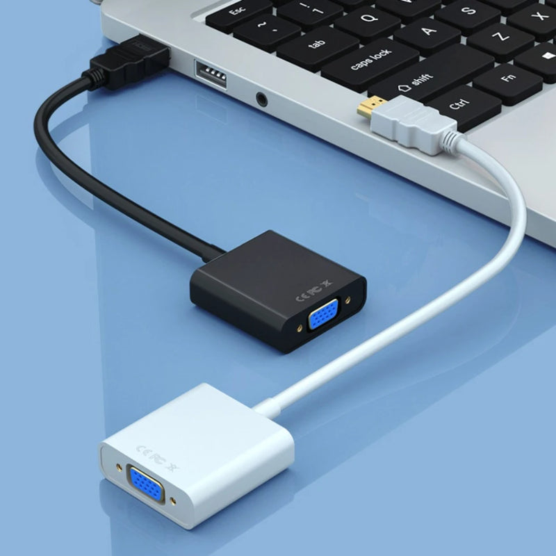 Cabo adaptador conversor HDMI macho para VGA fêmea