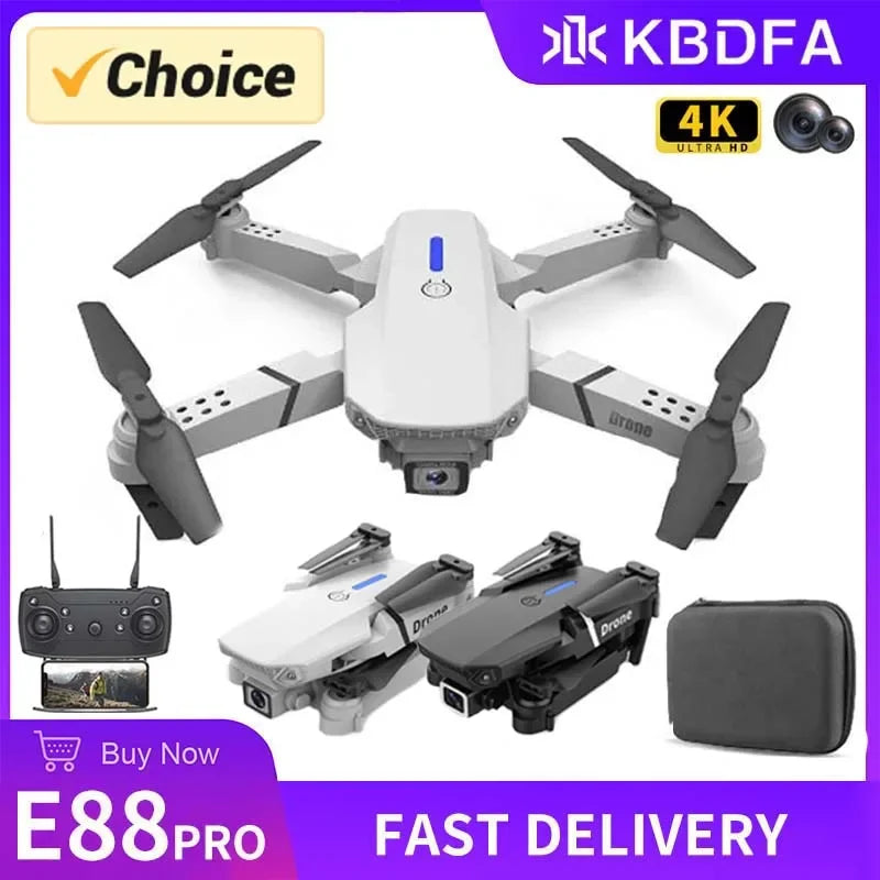 Drone E88 Pro WIFI FPV HD 4K 1080P